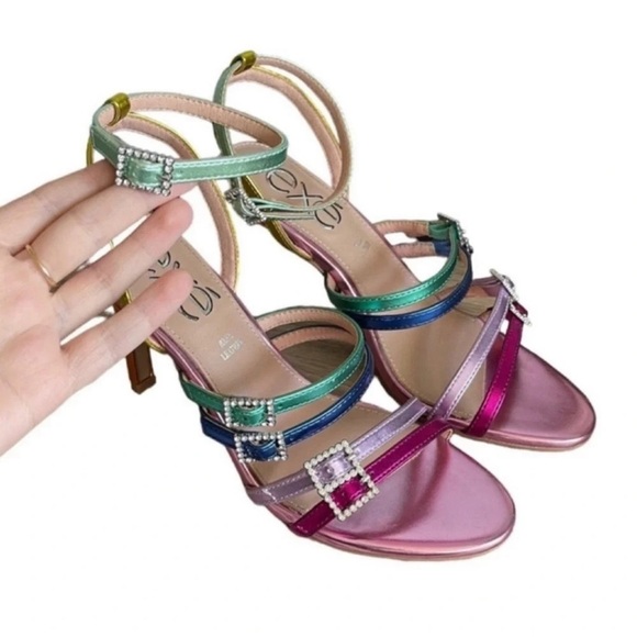 EXE REBECA 313 Multicolored High Heel Sandal - Picture 12 of 12